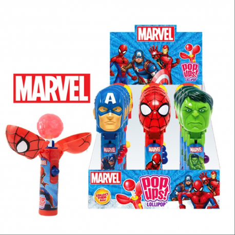 Pop ups lollypop Marvel - boîte de 12