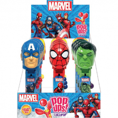 Pop ups lollypop Marvel - boîte de 12