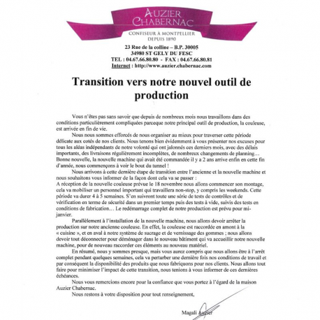 Gommes boules vertes menthol Auzier - 2kg