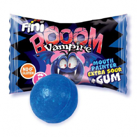 Bubble gum Vampire (colorent la langue) - boîte de 200