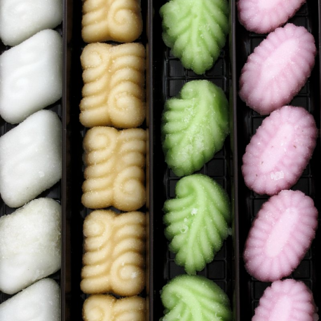 Fondants assortis Figurines Art Déco en sucre de Noël - boîte de 1,500kg