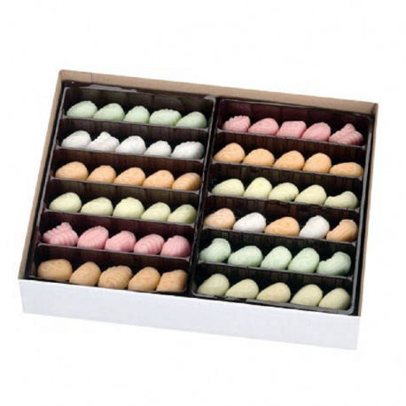 Fondants assortis Figurines Art Déco en sucre de Noël - boîte de 1,500kg