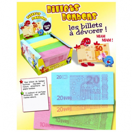 Billets de banque €uro bonbon - la boîte de 400