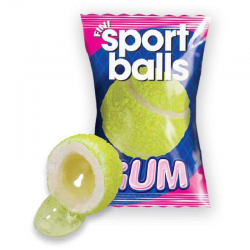 Bubble gum Balles de Tennis - boîte de 200