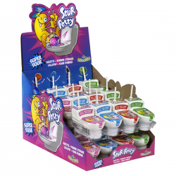 Sour Potty sucettes à tremper Toilettes Funny Candy - boîte de 24