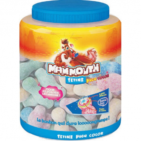 Mammouth Tétines Pik color (colorent la langue) - boîte de 80