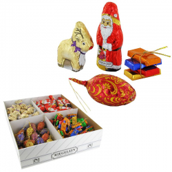 Moulages de Noël assortis chocolat extra fin - 160 pièces