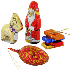 Moulages de Noël assortis chocolat extra fin - 160 pièces