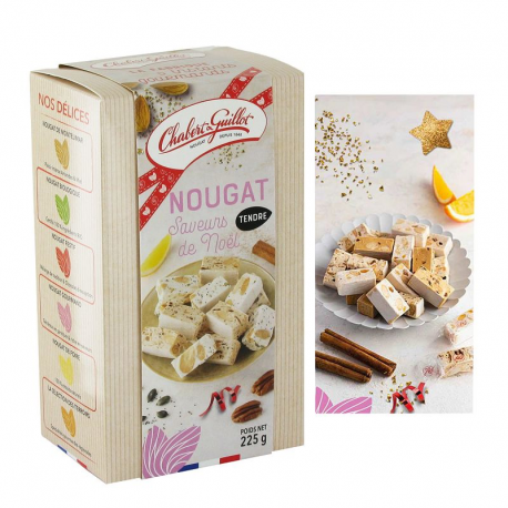 Nougats tendres aux épices en flowpack - Etui de 225g