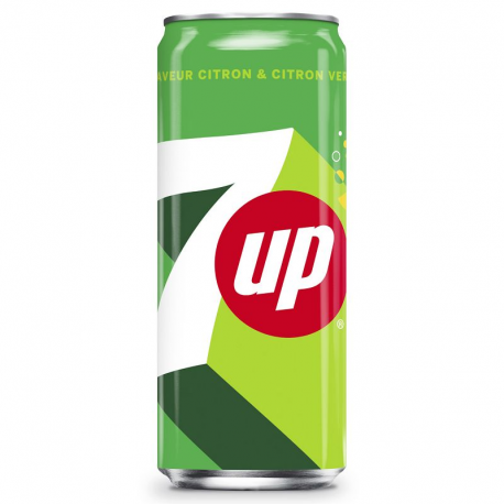 Seven Up (7Up) boîte 33cl - 24 canettes
