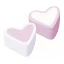 Finitronc Coeurs en guimauve bicolores - sachet de 125