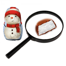 Figurines Bonhommes de neige chocolat au lait et crème de lait - sachet de 1kg