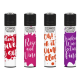 Briquets Clipper décors Wineabulous - le lot de 48