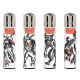 Briquets Clipper décors Cryptids - le lot de 48