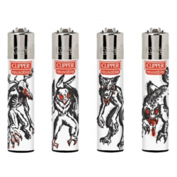 Briquets Clipper décors Cryptids - le lot de 48