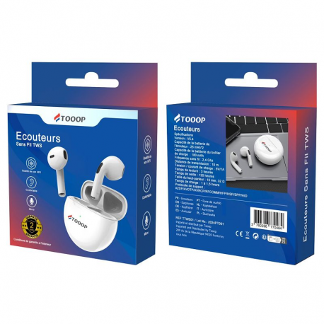 Ecouteurs sans fil TWS TOOOP