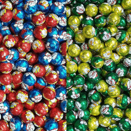 Boules de Noël en chocolat - sachet de 1kg