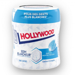 Bottle Soin Blancheur Menthe Fraîche SANS SUCRES Hollywood - les 6x45 dragées