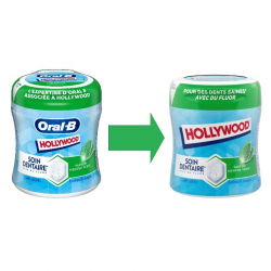 Bottle Soin Dentaire Menthe Verte SANS SUCRES Hollywood - les 6x45 dragées