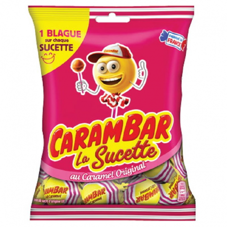 Carambar sachets sucettes caramel sachet 84g - carton de 24