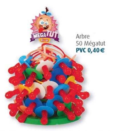 ~Présentoir arbre et ses 50 sucettes Mégatut