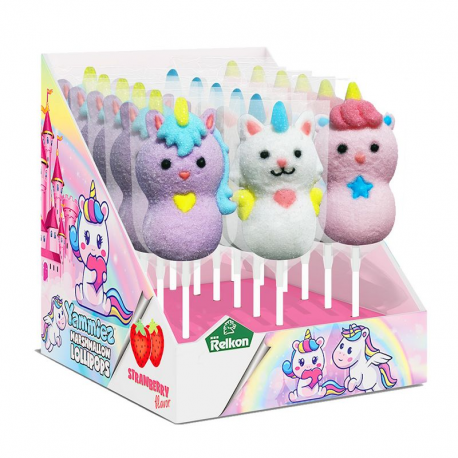 Sucettes Mallow Pop filles (Licorne) - 18 sucettes