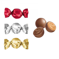 Papillotes choco Twist lait assorties - 4,500kg