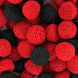Framboises et mûres à grains gélifiées - 1kg