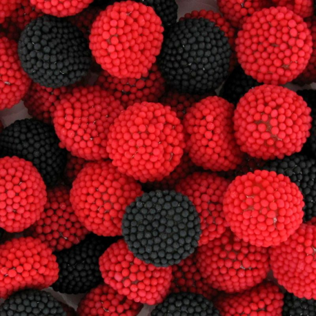 Framboises et mûres à grains gélifiées - 1kg