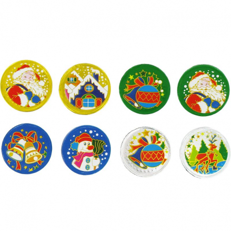 Médaillons de Noël en chocolat - carton de 5kg