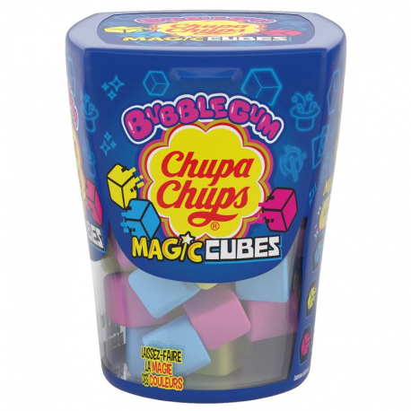 Chupa Chups Magic Cubes bubble gum 86g - carton de 10 boites
