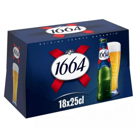 1664 Blonde verre 25cl - pack de 18