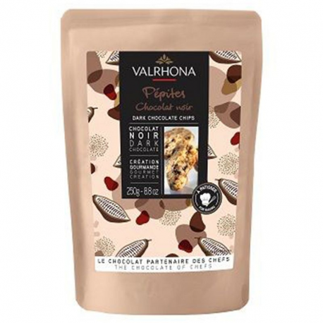 Pépites en chocolat noir 52% Valrhona - 250g