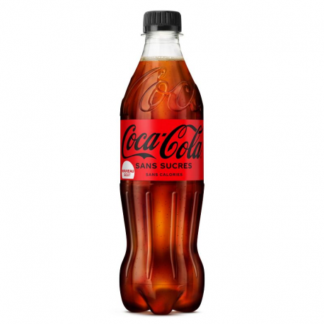 Coca cola sans sucre - Pack de 12 Pet 50cl