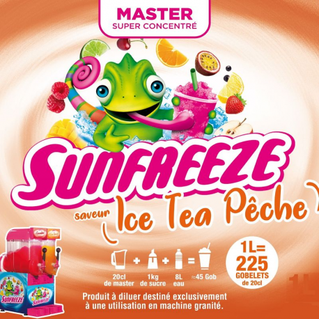 Concentré arôme Ice Tea pêche 1L pour Granité / Granita