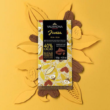Chocolat Jivara 40% Valrhona - tablette de 70g