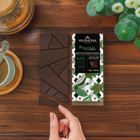 Chocolat Manjari 64% Valrhona - tablette de 70g