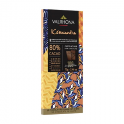 Chocolat Komuntu 80% Valrhona "100 ans" - tablette de 70g