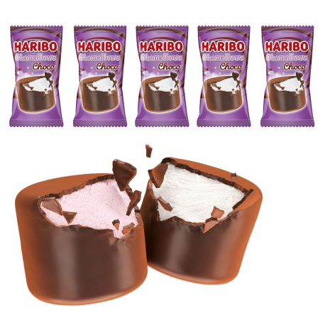 Chamallows Choco HARIBO - carton de 500 pièces