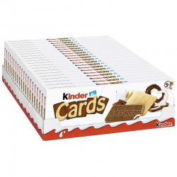 Kinder Cards T5 - 128g - carton de 20 paquets