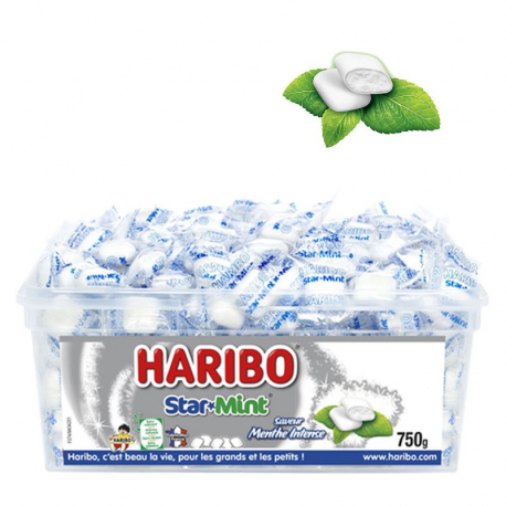 Starmint menthe intense HARIBO - tubo de 750g
