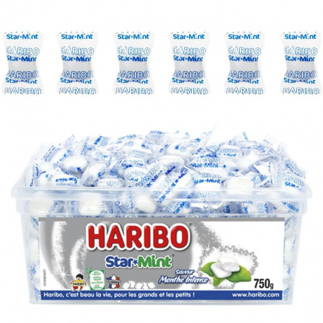 Starmint menthe intense HARIBO - tubo de 750g