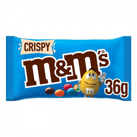 M&Ms crispy bleu 36g - boîte de 24