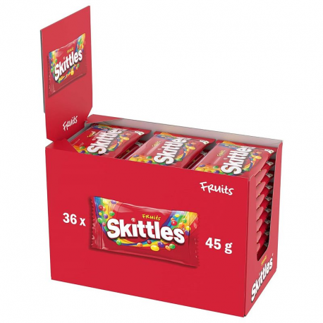 Skittles aux fruits 45g - boîte de 36