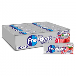 Freedent dragées white fraise SANS SUCRES - le lot de 30
