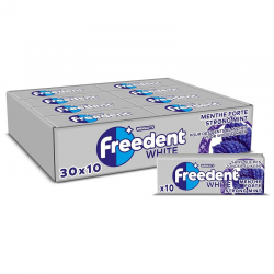 Freedent dragées white menthe forte SANS SUCRES - le lot de 30