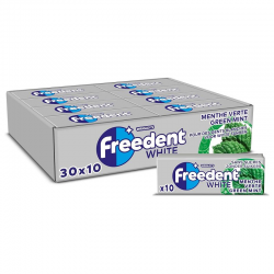 Freedent dragées white menthe verte SANS SUCRES - le lot de 30