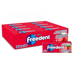 Freedent dragées fraise SANS SUCRES - le lot de 30