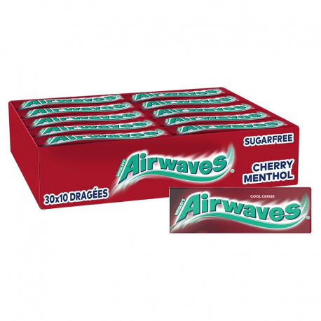 Freedent Airwaves dragées cerise menthol SANS SUCRES - 30 Etuis