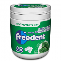 Freedent Box menthe verte SANS SUCRES 84g - 6 boîtes